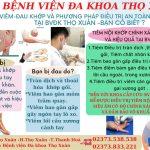 VIÊM-ĐAU KHỚP VÀ PHƯƠNG PHÁP ĐIỀU TRỊ AN TOÀN HIỆU QUẢ TẠI BVĐK THỌ XUÂN -BẠN CÓ BIẾT ? ??