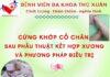 PHỤC HỒI CHỨC NĂNG CỨNG KHỚP CỔ CHÂN SAU PHẪU THUẬT