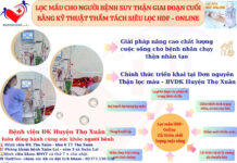 BVĐK THỌ XUÂN TRIỂN KHAI KỸ THUẬT THẨM TÁCH SIÊU LỌC HDF-ONLINE TRONG CHẠY THẬN NHÂN TẠO