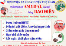 CẮT AMYDAL GÂY MÊ BẰNG DAO ĐIỆN TẠI BỆNH VIỆN ĐA KHOA HUYỆN THỌ XUÂN