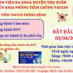 BỆNH VIỆN ĐA KHOA THỌ XUÂN TRIỂN KHAI PHÒNG TIÊM CHỦNG VACCIN
