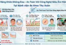 NHỔ RĂNG KHÔN KHÔNG ĐAU – AN TOÀN VỚI CÔNG NGHỆ SIÊU ÂM HIỆN ĐẠI TẠI BỆNH VIỆN ĐA KHOA THỌ XUÂN